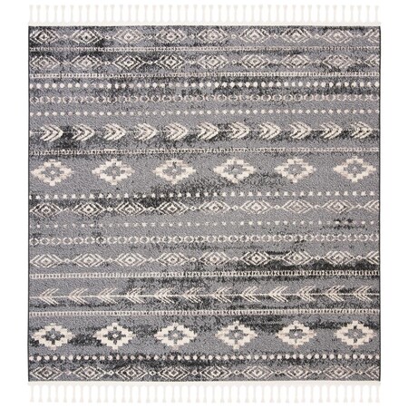 Safavieh 6 ft. 7 in. x 6 ft. 7 in. Marrakech 700 Power-Loomed Square Rug Navy & Gray MRK751N-7SQ